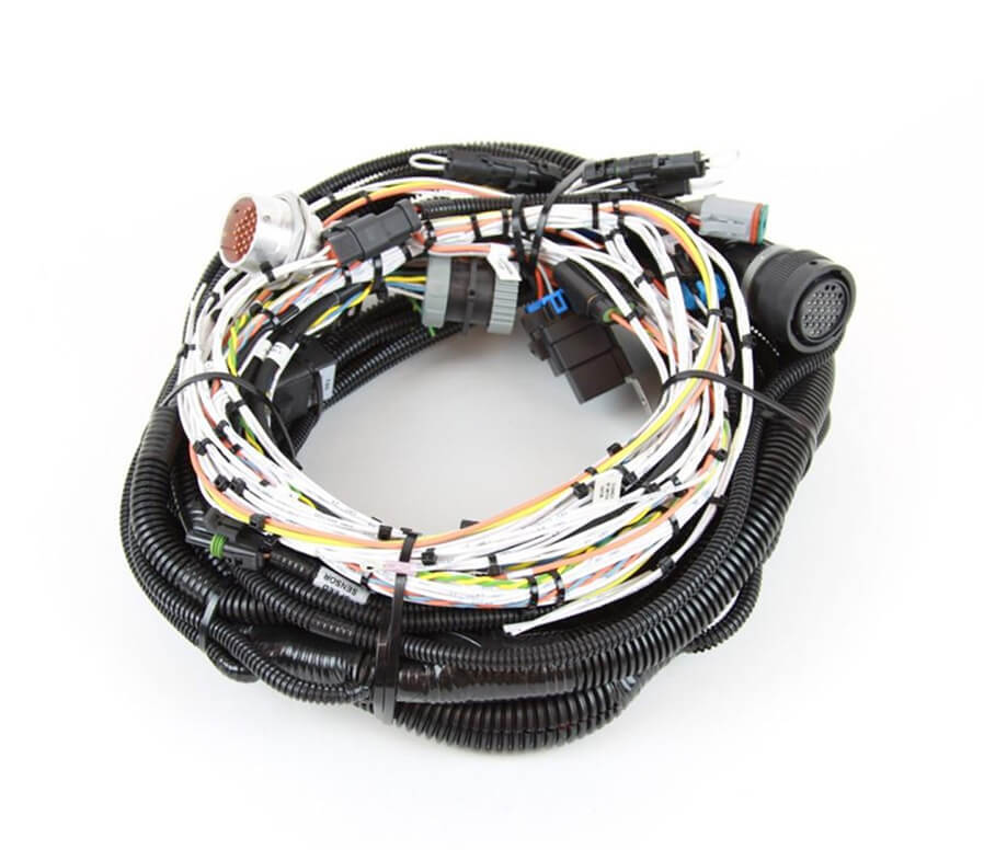 Semi truck engine harness.